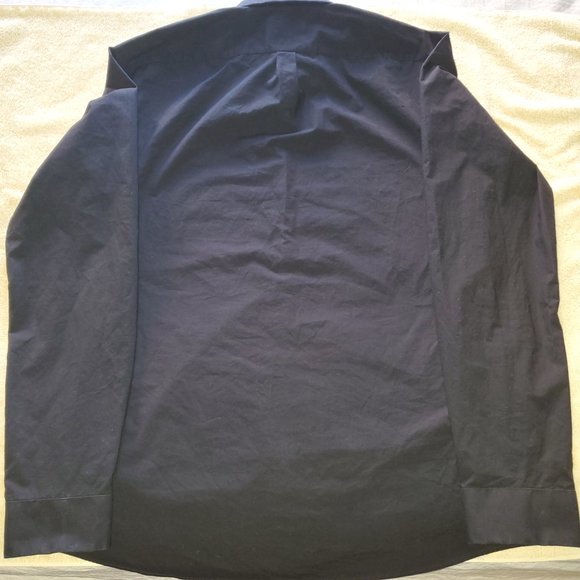 Black Extra-Slim Long Sleeve Shirt - Picture 2 of 3